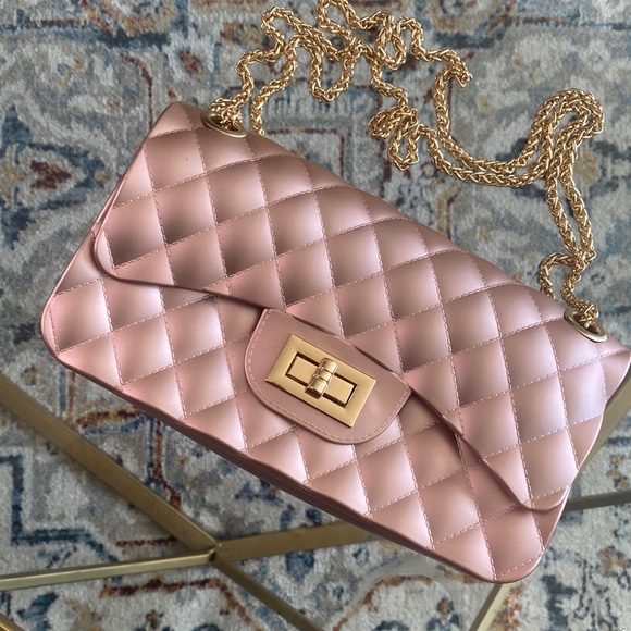 Accessories - Beige nude handbag